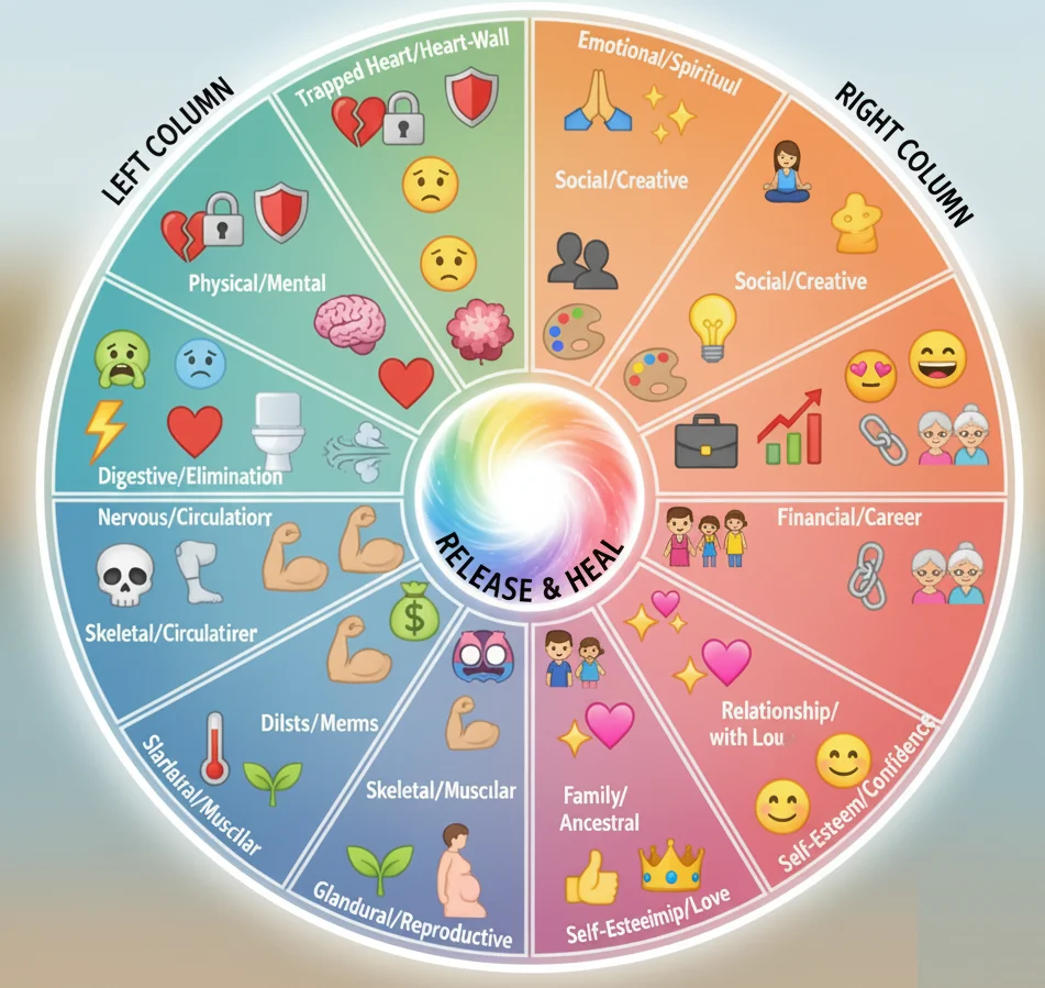 Emotion Code Healing Chart