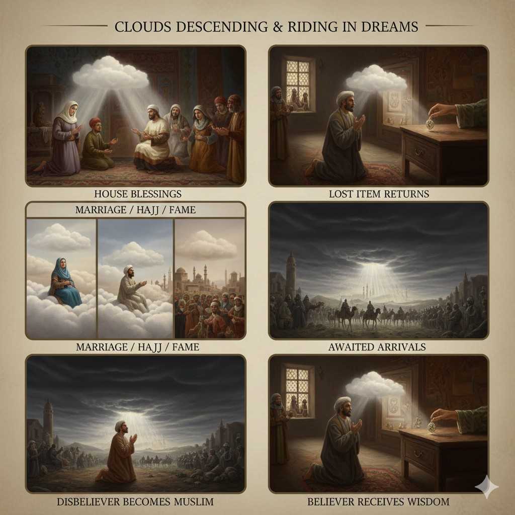 Clouds in a dream and personal outcomes
