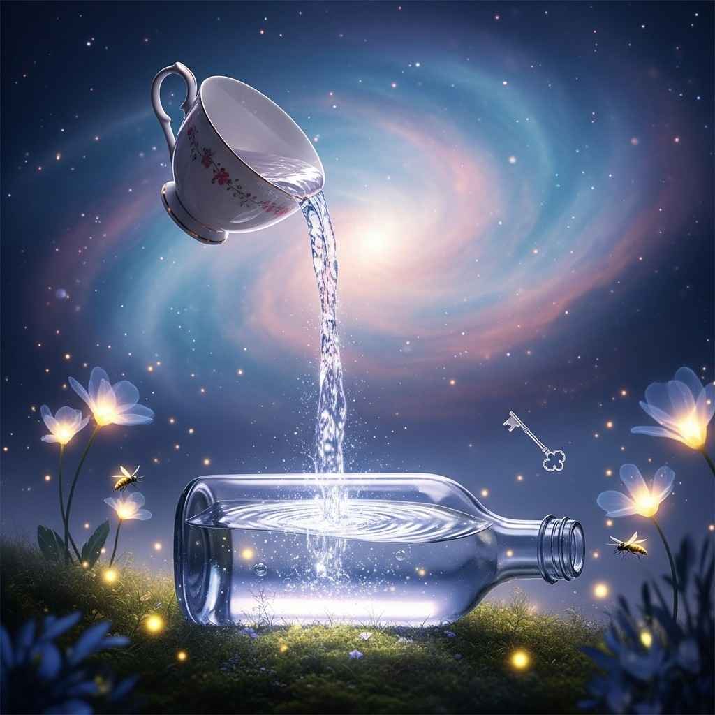 Cup and bottle of Water in Dream
